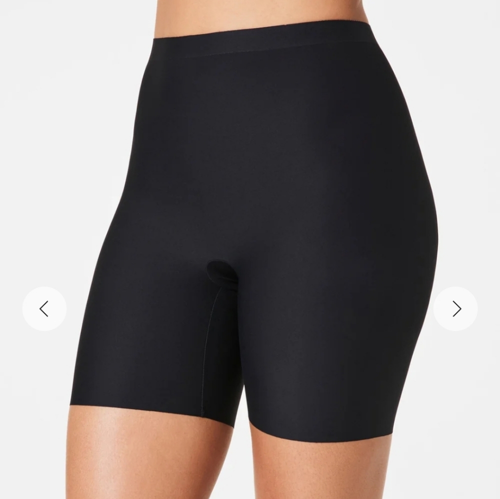 Spanx Power Short In Very Black XL